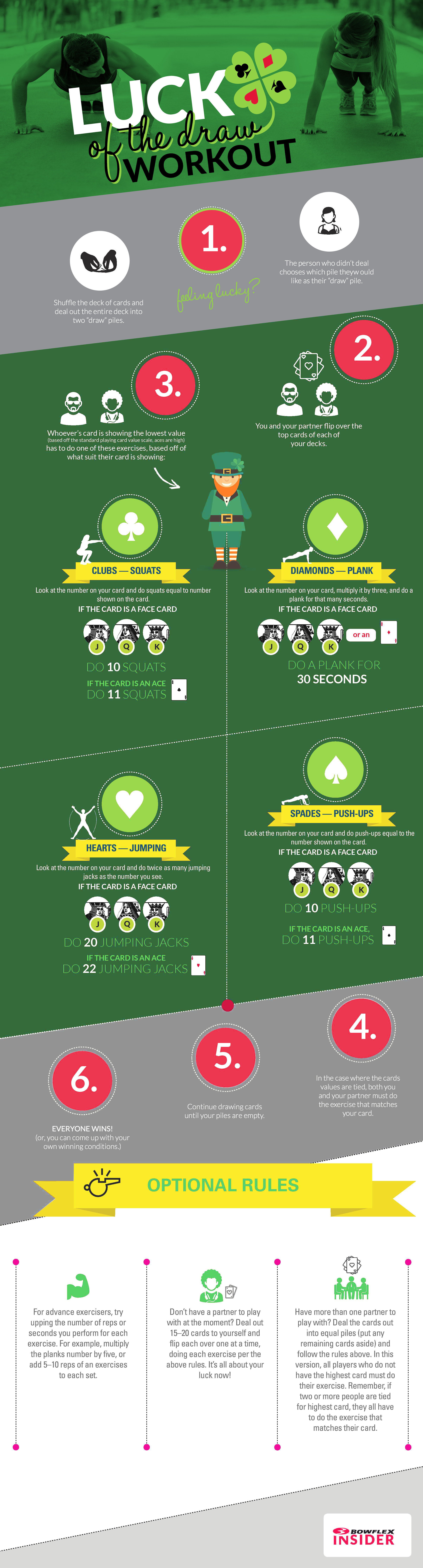 Luck of the Draw Workout Infographic